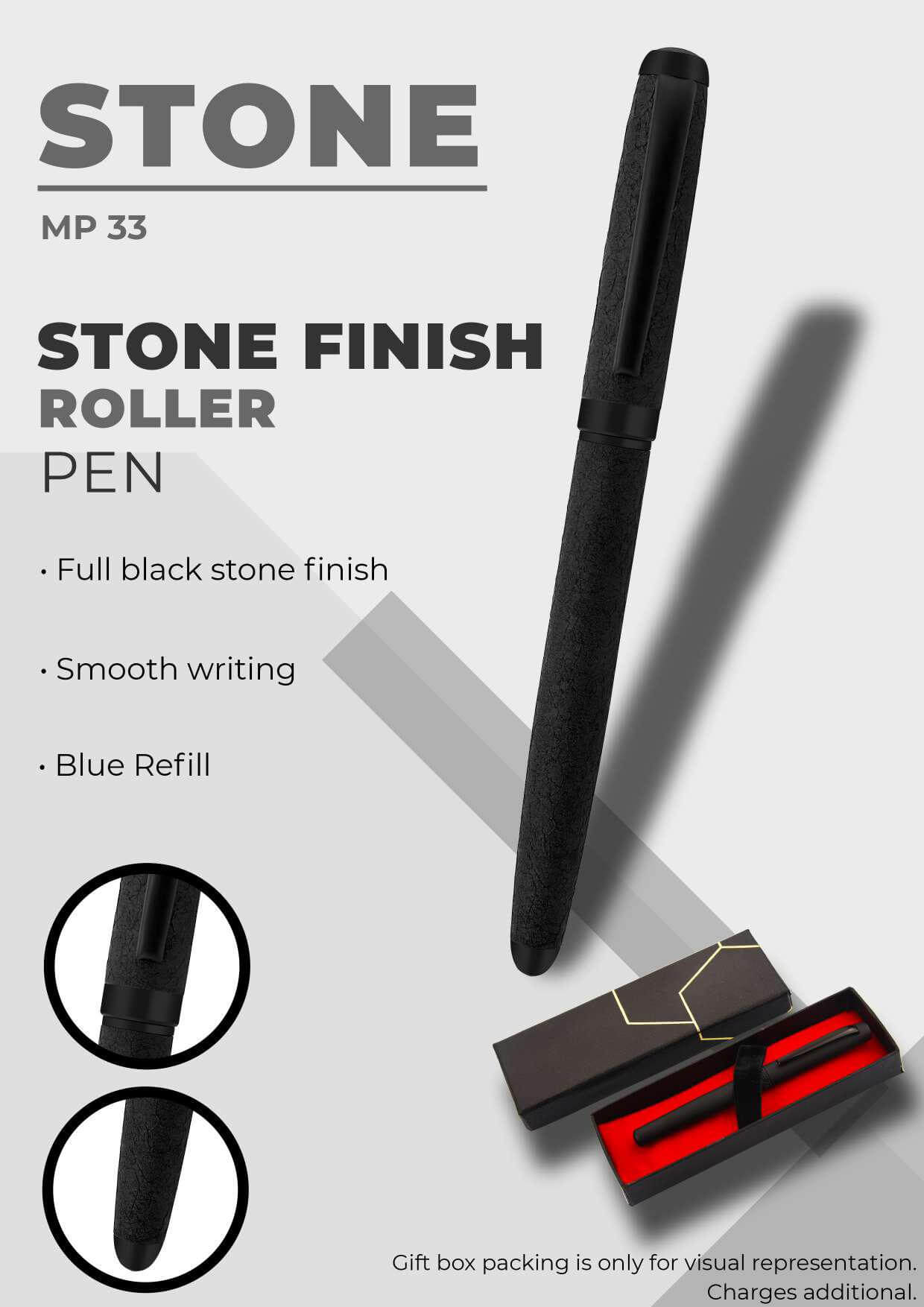 Stone Finish Roller Pen